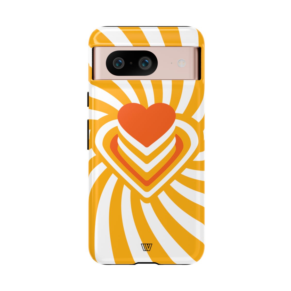 Heart Ray Stack Tough Phone Case – Google Pixel 8, Glossy