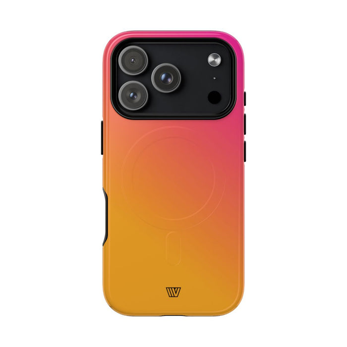 Hot Pink Orange MagSafe Tough iPhone Case – iPhone 18 Pro, Glossy