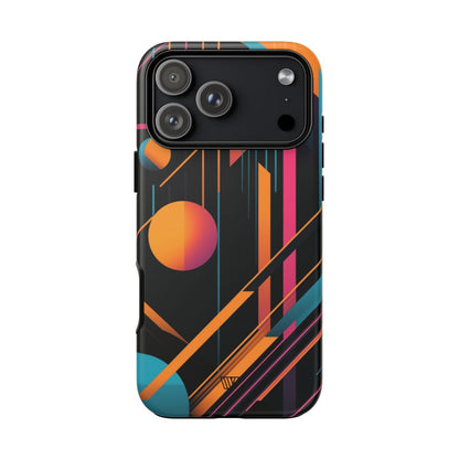 Bold Retro Lines Tough Phone Case – iPhone 17 Pro Max, Matte