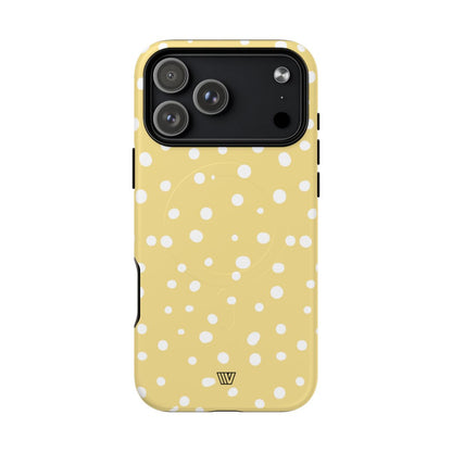 Muted Yellow Dots MagSafe Tough iPhone Case – iPhone 18 Pro Max, Matte