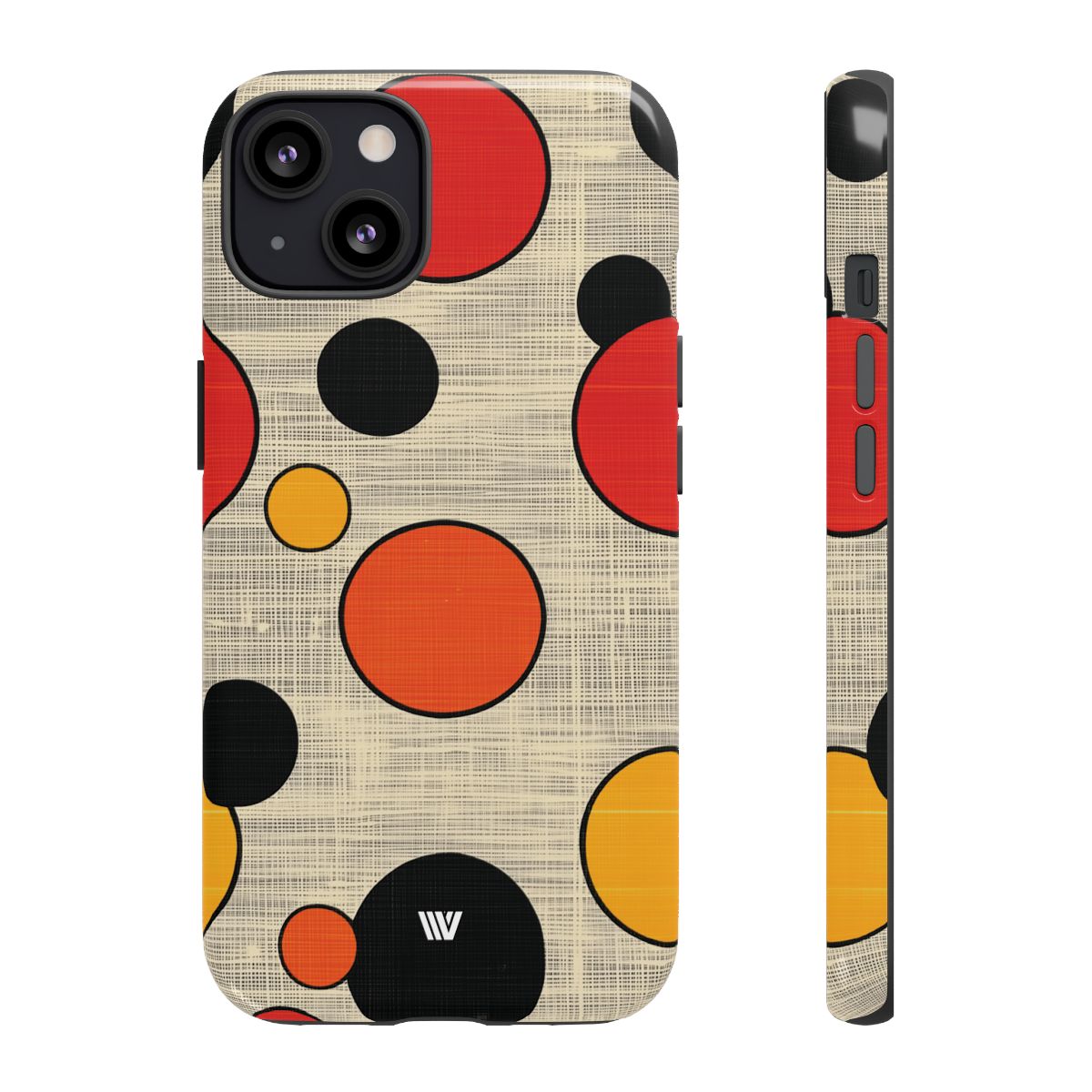 Mid-Century Dots Tough Phone Case – iPhone 13, Glossy