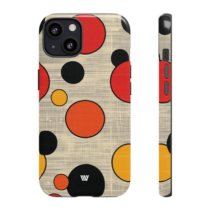 Mid-Century Dots Tough Phone Case – iPhone 13, Glossy