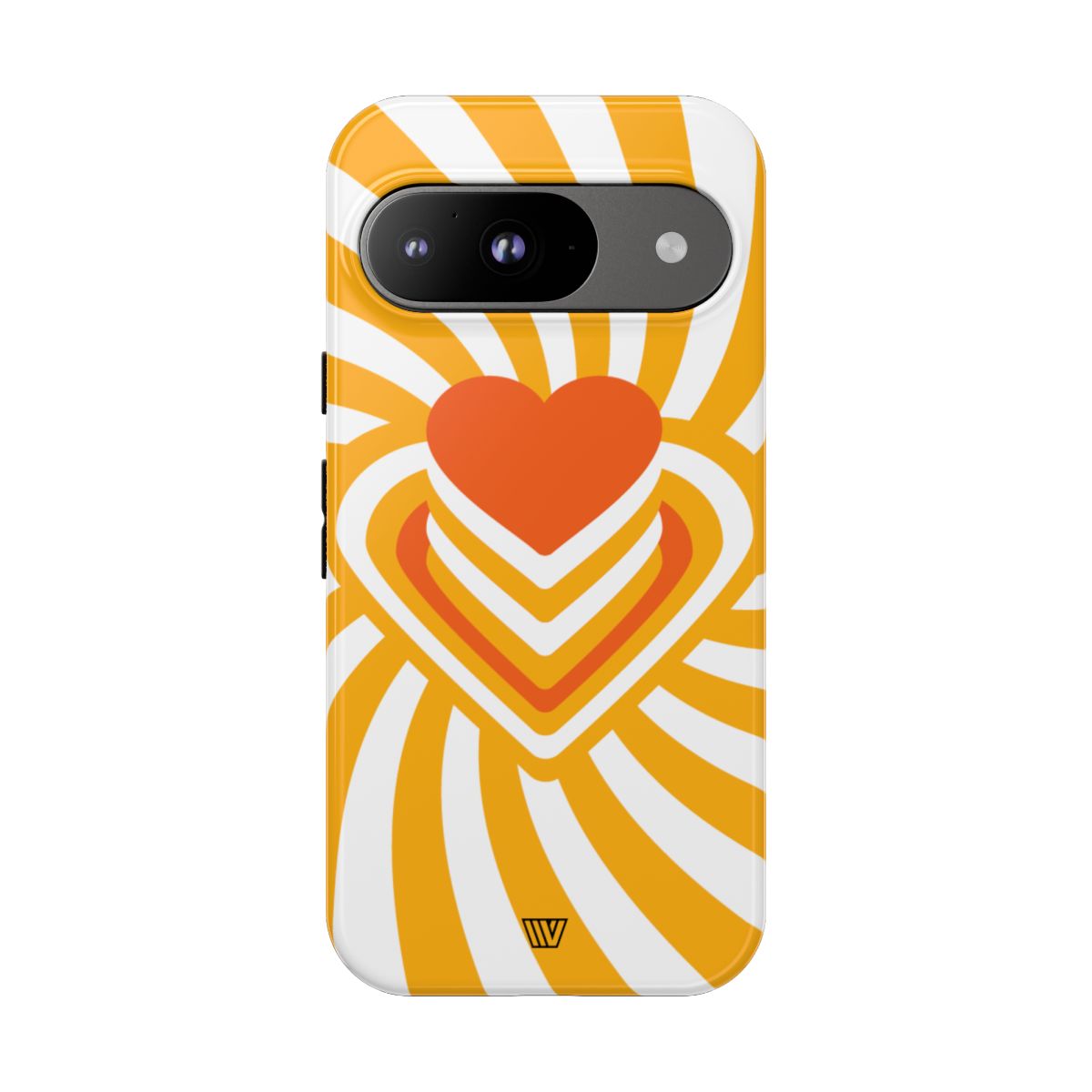 Heart Ray Stack Tough Phone Case – Google Pixel 9, Glossy