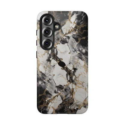 Marble Tough Phone Case – Samsung Galaxy S25, Glossy