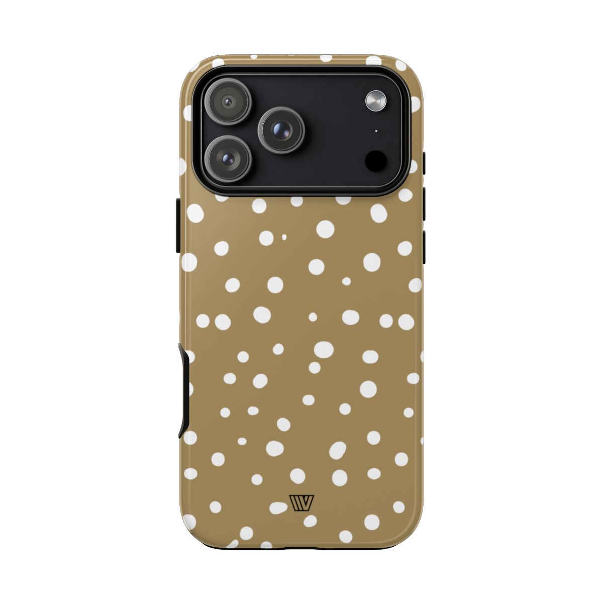 Dark Beige Dots Tough Phone Case – iPhone 18 Pro Max, Glossy