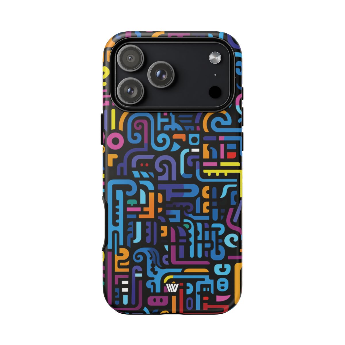 Neon Glyphs Tough Phone Case – iPhone 18 Pro Max, Matte