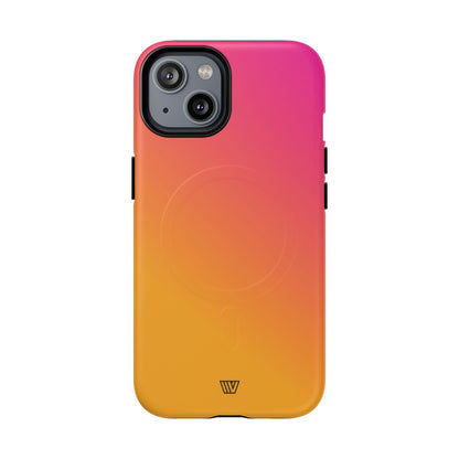 Hot Pink Orange MagSafe Tough iPhone Case – iPhone 14, Matte