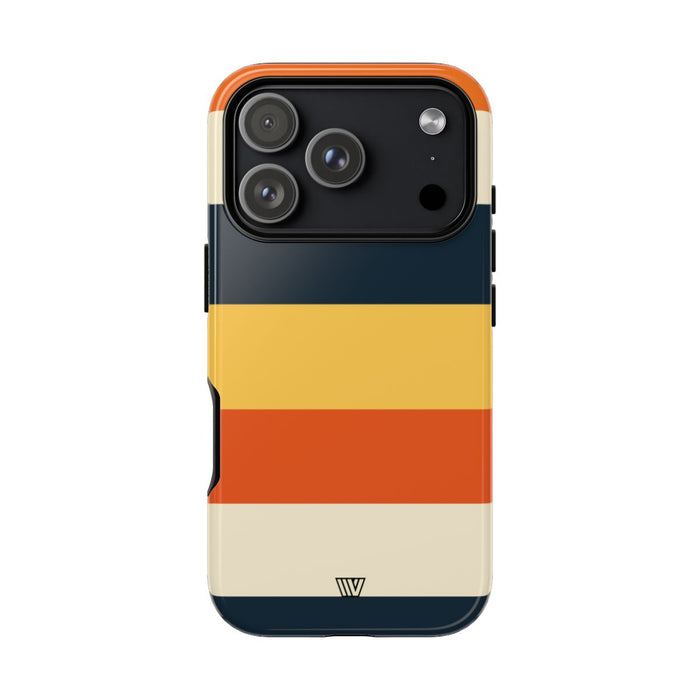 Beach Sunset Stripes Tough Phone Case – iPhone 18 Pro, Glossy