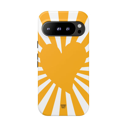 Heart Sun Rays Tough Phone Case – Google Pixel 9 Pro, Matte