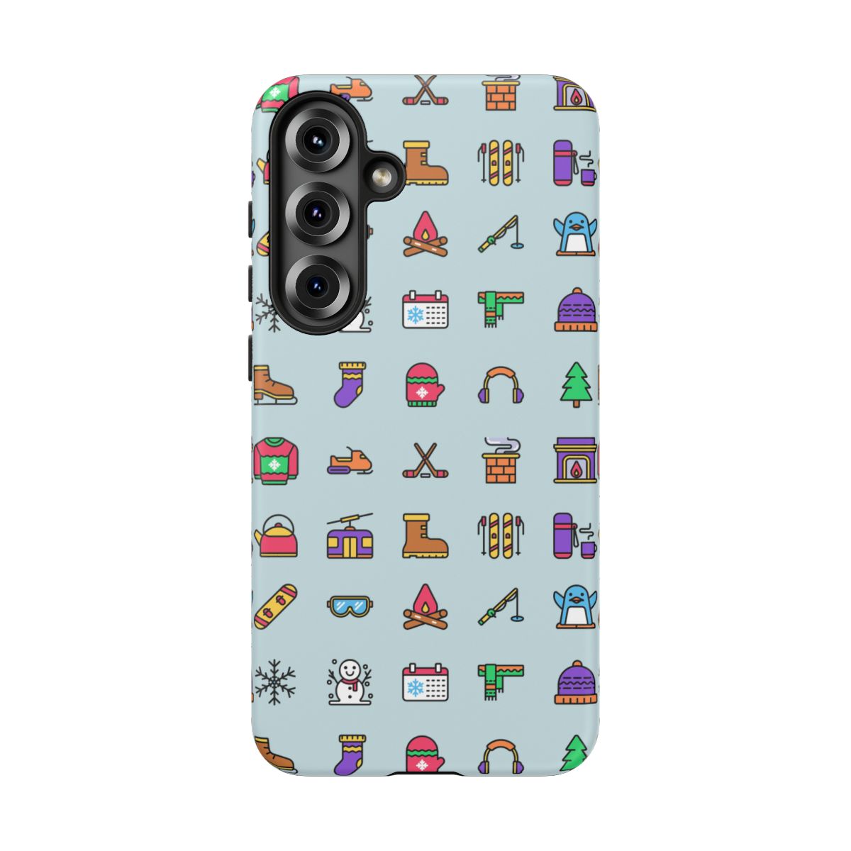 Winter Icons Tough Phone Case – Samsung Galaxy S25 Plus, Matte
