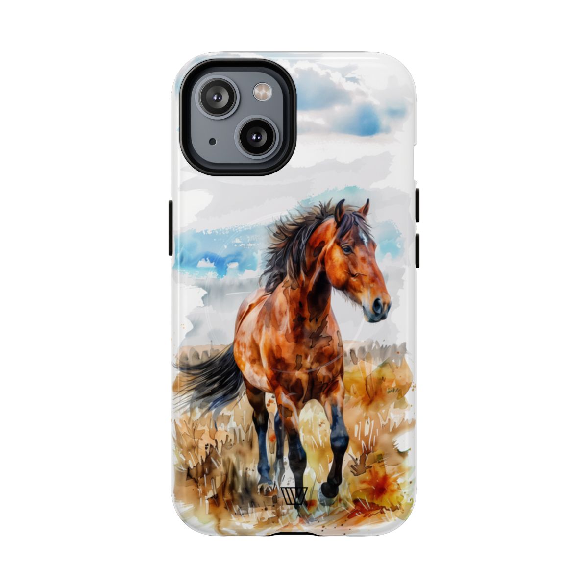 Watercolor Horse MagSafe Tough iPhone Case – iPhone 14, Glossy