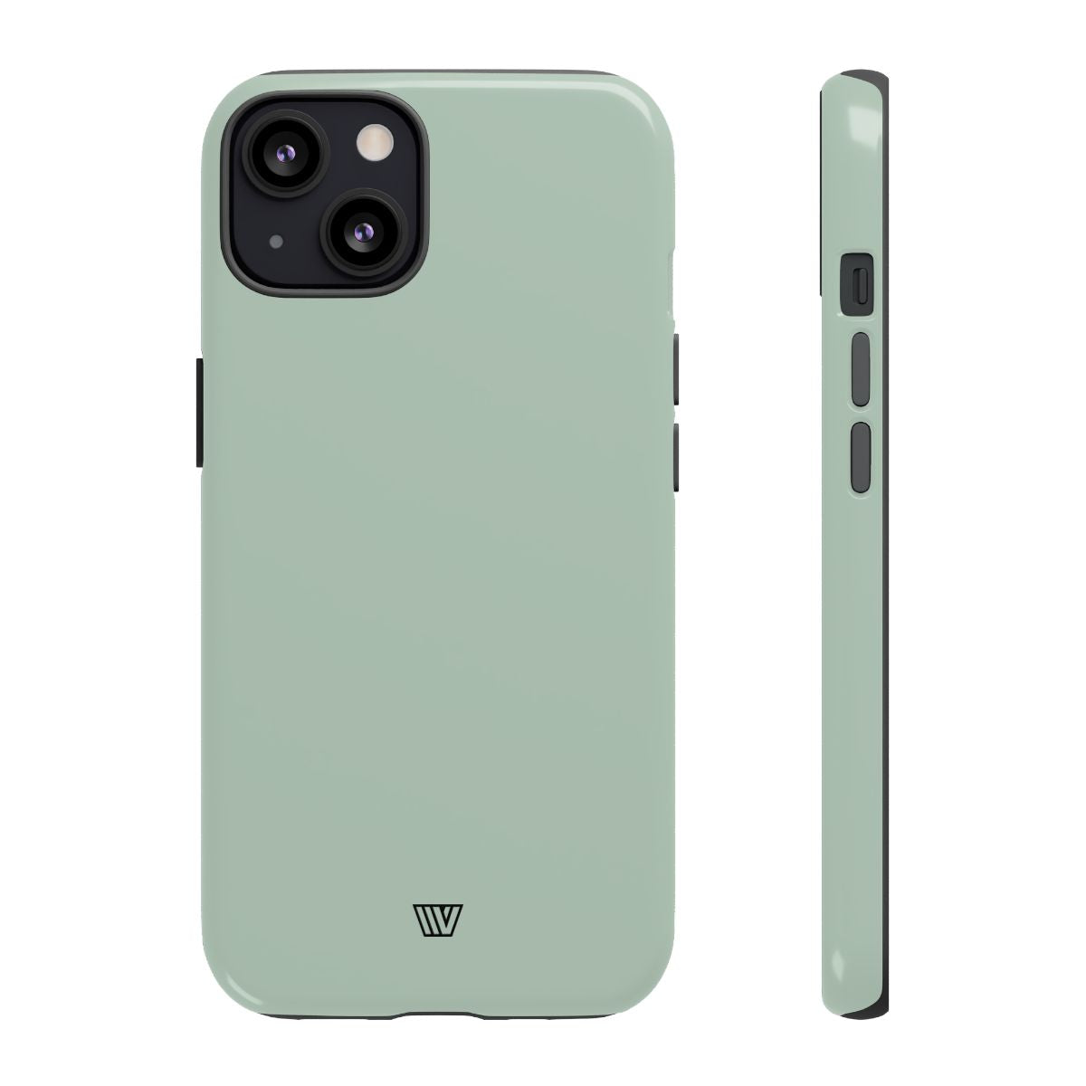Pastel Green Solid Tough Phone Case – iPhone 13, Glossy