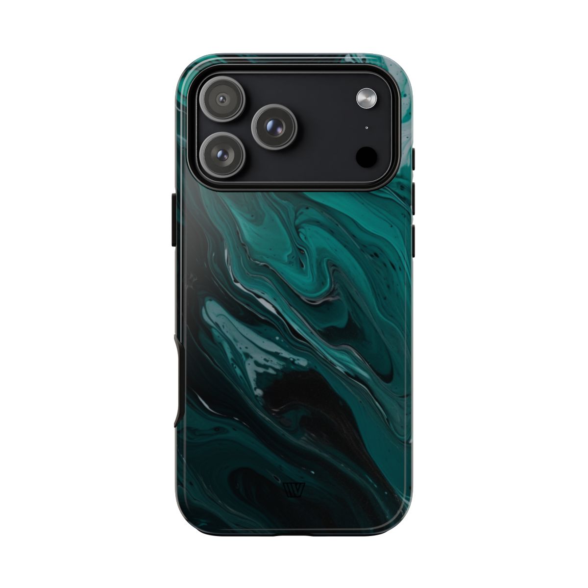 Teal Paint Swirl Tough Phone Case – iPhone 18 Pro Max, Glossy