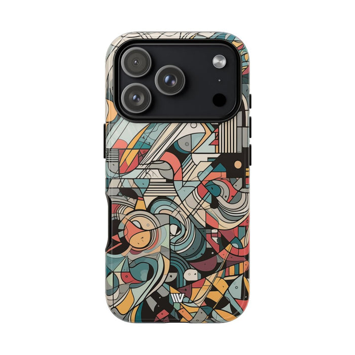 Abstract Doodle #2 Tough Phone Case – iPhone 18 Pro, Glossy