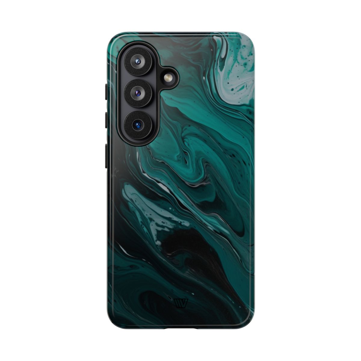 Teal Paint Swirl Tough Phone Case – Samsung Galaxy S26, Glossy