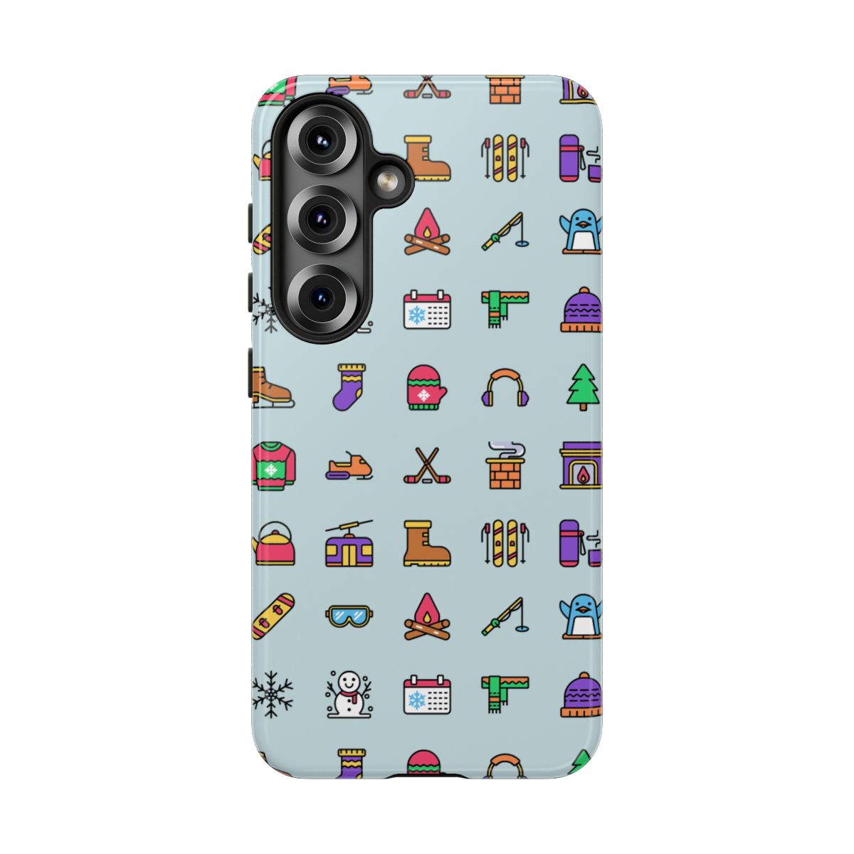 Winter Icons Tough Phone Case – Samsung Galaxy S25, Glossy
