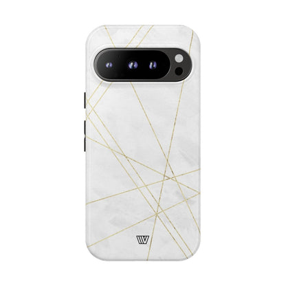 Gold Lines Tough Phone Case – Google Pixel 9 Pro, Glossy