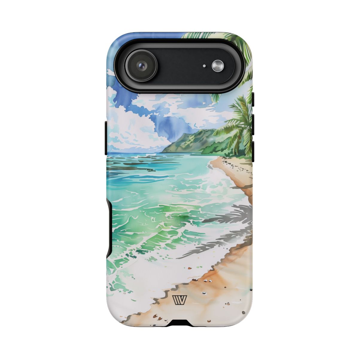 Watercolor Beach Tough Phone Case – iPhone 17 Air, Matte
