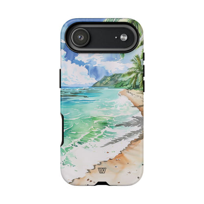 Watercolor Beach Tough Phone Case – iPhone 17 Air, Matte