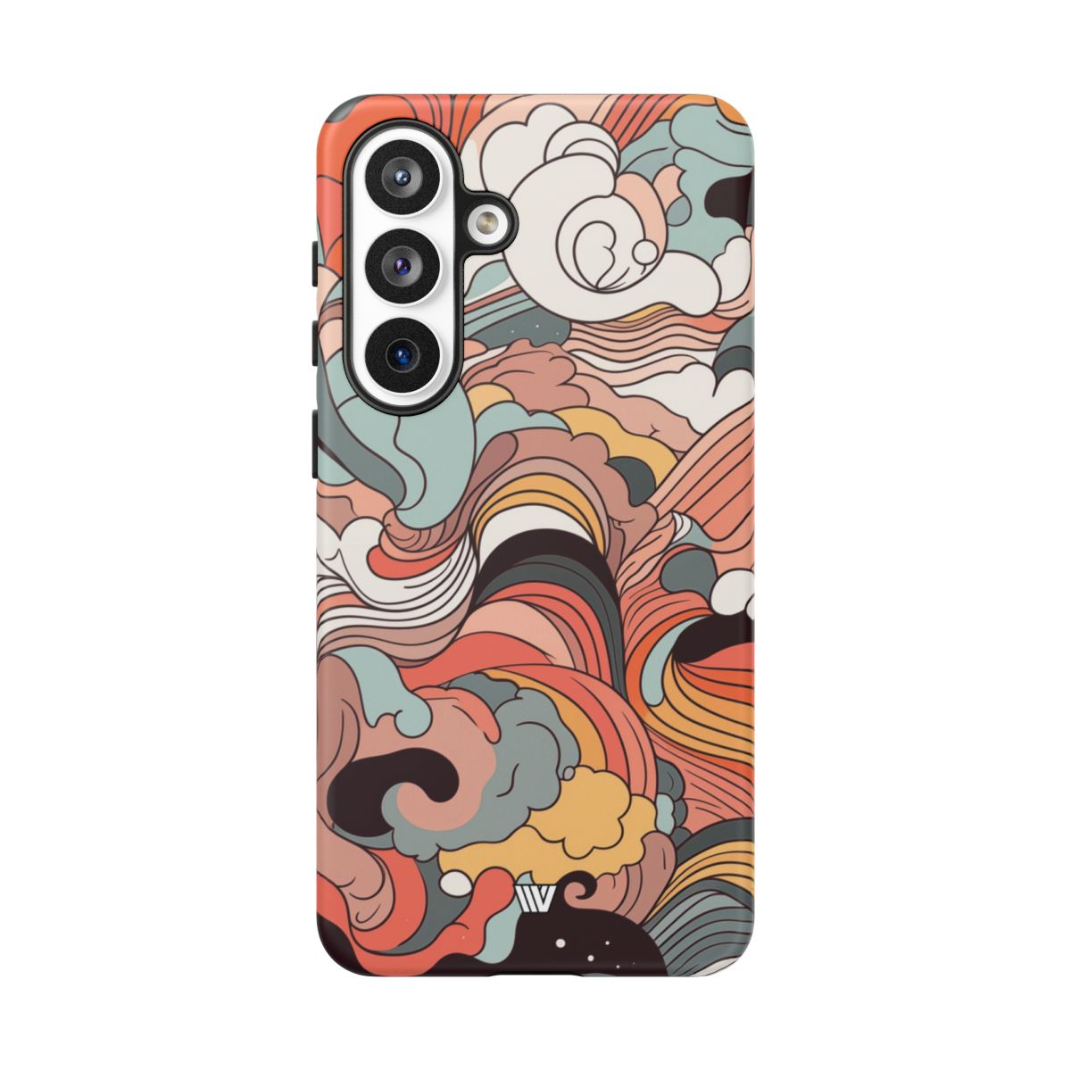 Abstract Doodle Clouds Tough Phone Case – Samsung Galaxy S26 Plus, Matte