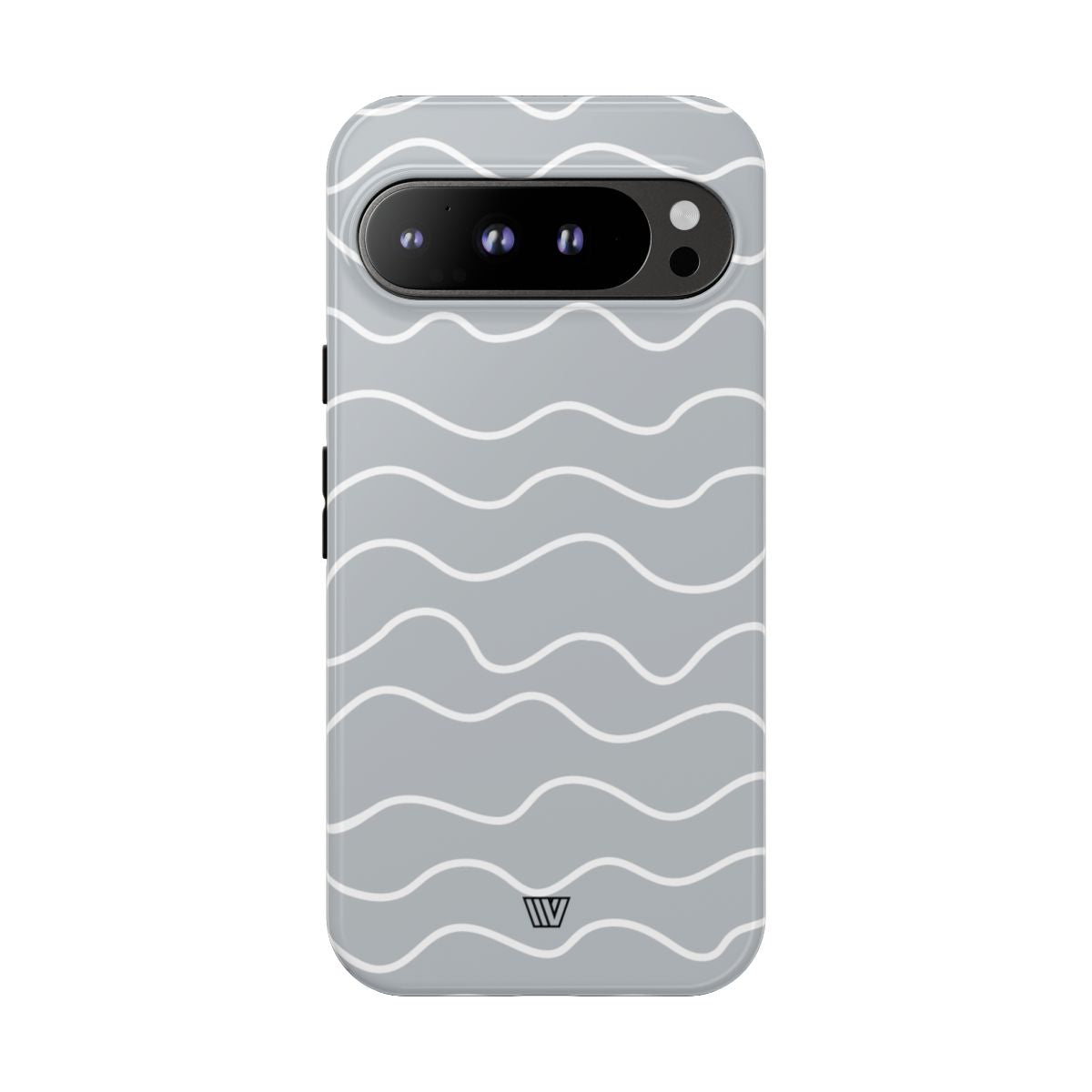 Gray Waves Tough Phone Case – Google Pixel 9 Pro XL, Glossy