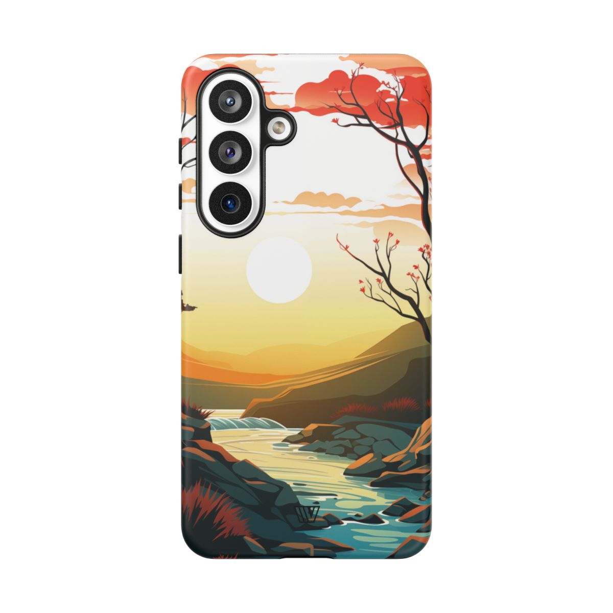 River Sunset Tough Phone Case – Samsung Galaxy S26 Plus, Matte
