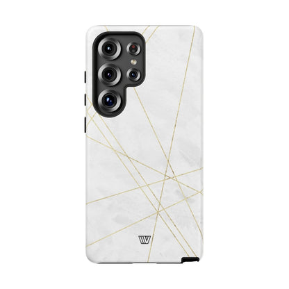 Gold Lines Tough Phone Case – Samsung Galaxy S25 Ultra, Matte