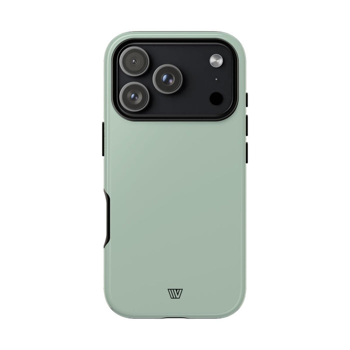 Pastel Green Solid Tough Phone Case – iPhone 18 Pro, Glossy