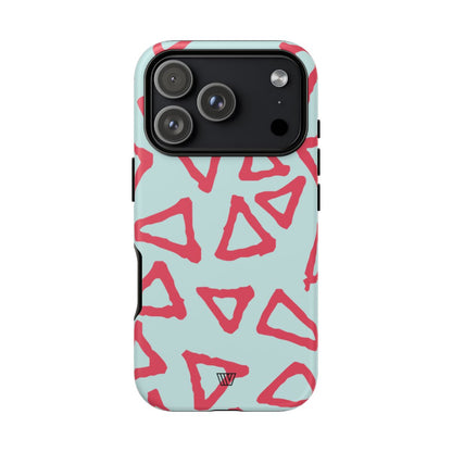 Triangle Doodle Tough Phone Case – iPhone 18 Pro, Matte