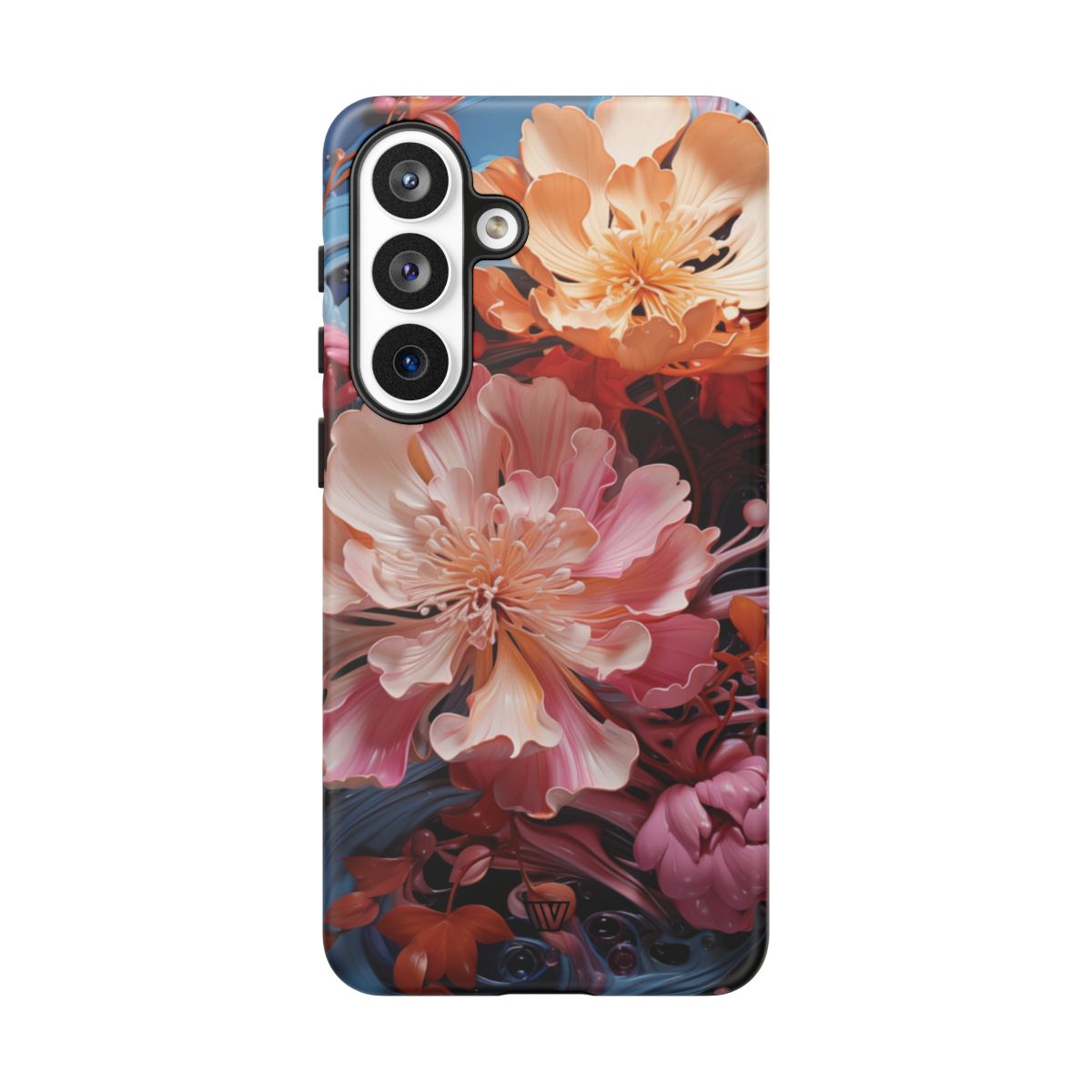 Paint Swirl Flowers Tough Phone Case – Samsung Galaxy S26 Plus, Matte