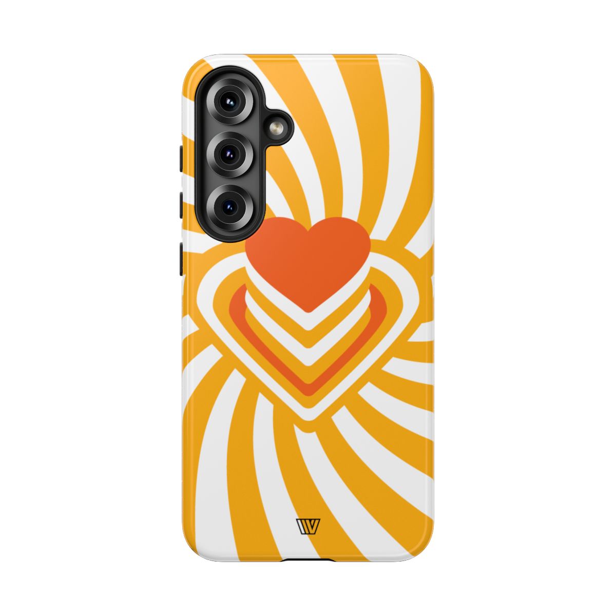 Heart Ray Stack Tough Phone Case – Samsung Galaxy S25 Plus, Glossy