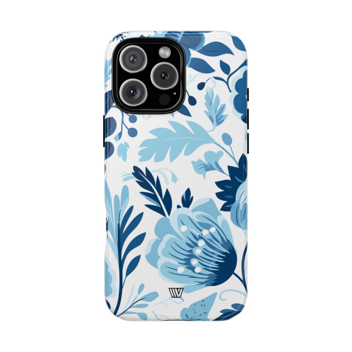 BLUE WHITE FLOWERS | Tough Phone Case