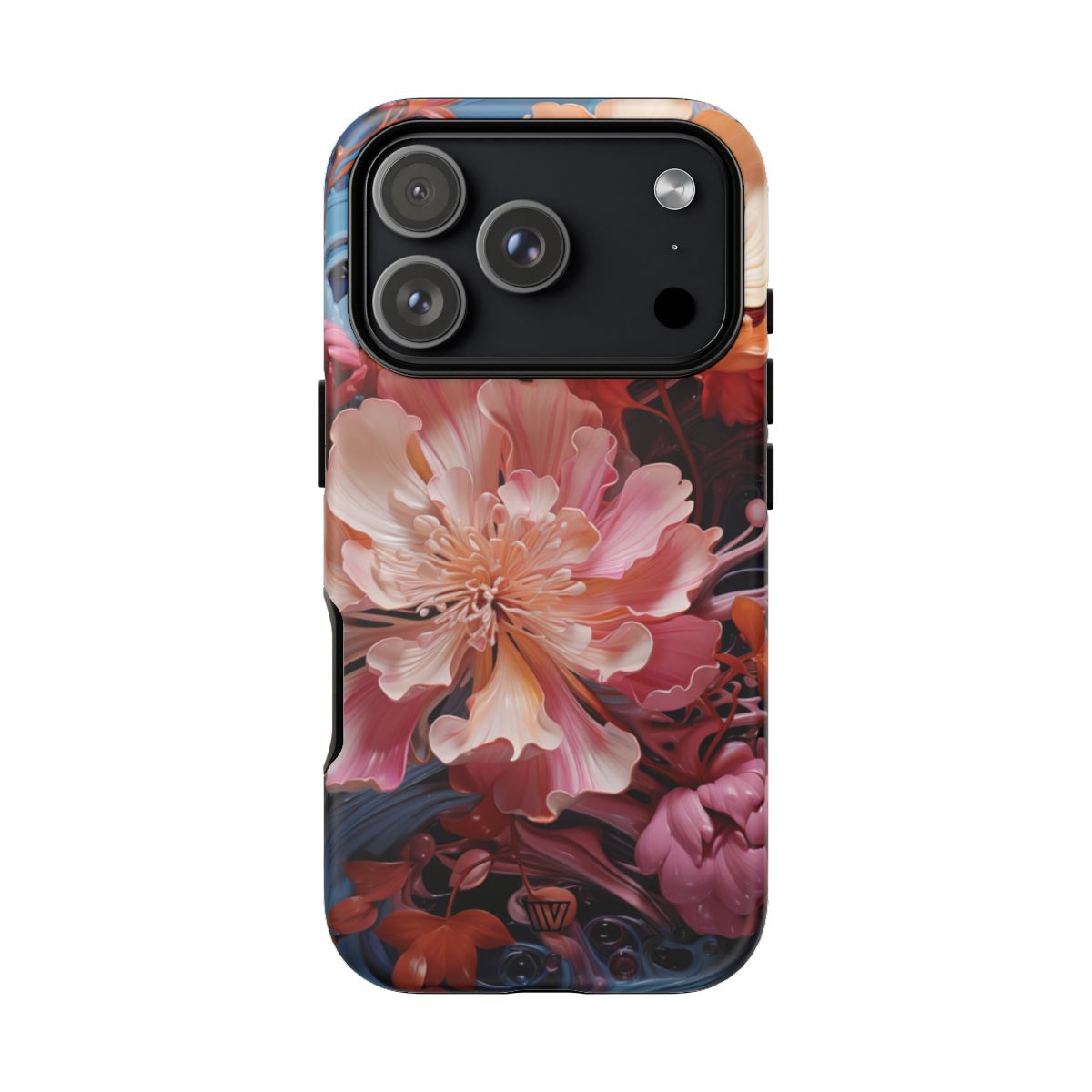 Paint Swirl Flowers Tough Phone Case – iPhone 18 Pro, Matte