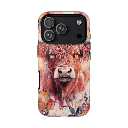 Highland Cow Tough Phone Case – iPhone 18 Pro, Glossy