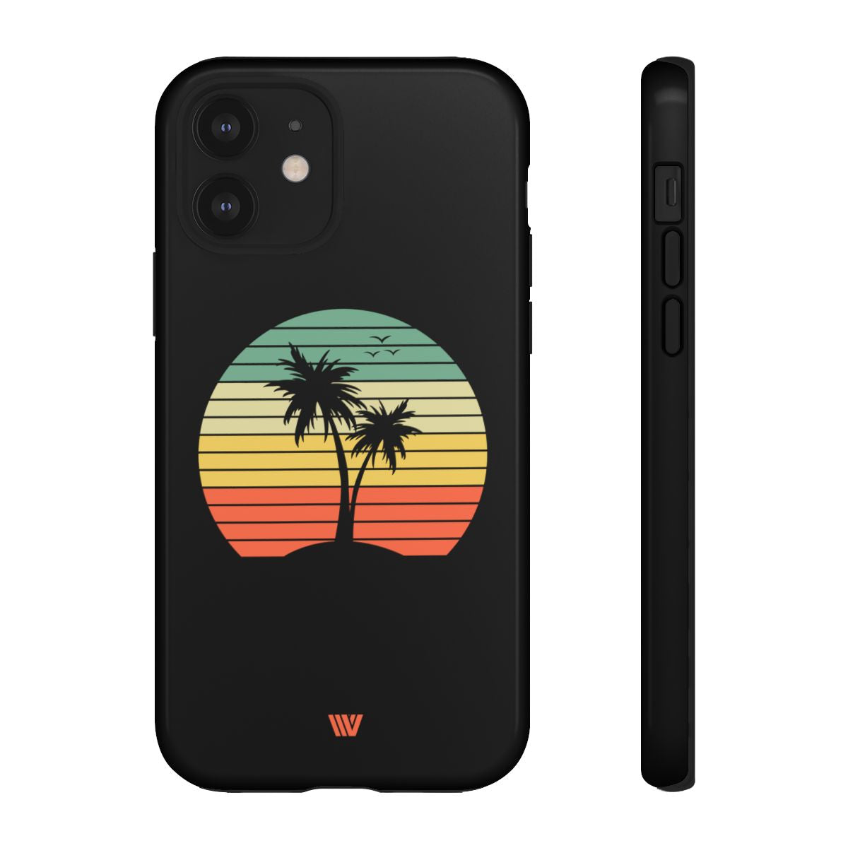 Retro Palms Tough Phone Case – iPhone 12, Glossy
