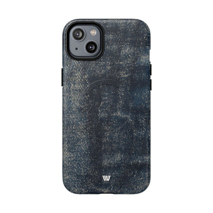 Faded Denim MagSafe Tough iPhone Case – iPhone 14 Plus, Matte