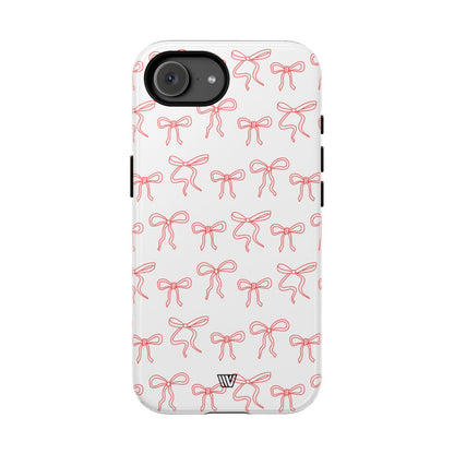Red Ribbon Charm Tough Phone Case – iPhone 17e, Glossy