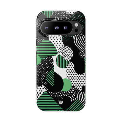 Pattern Clash Tough Phone Case – Google Pixel 9 Pro, Glossy