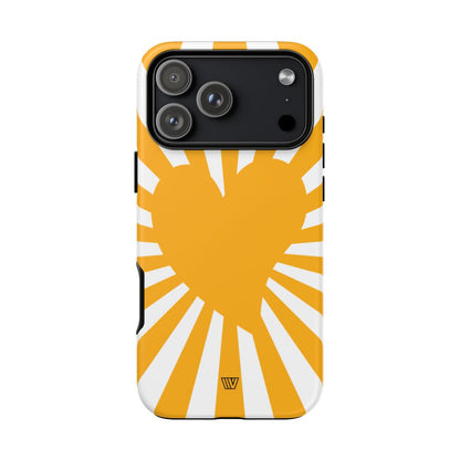 Heart Sun Rays Tough Phone Case – iPhone 17 Pro Max, Matte