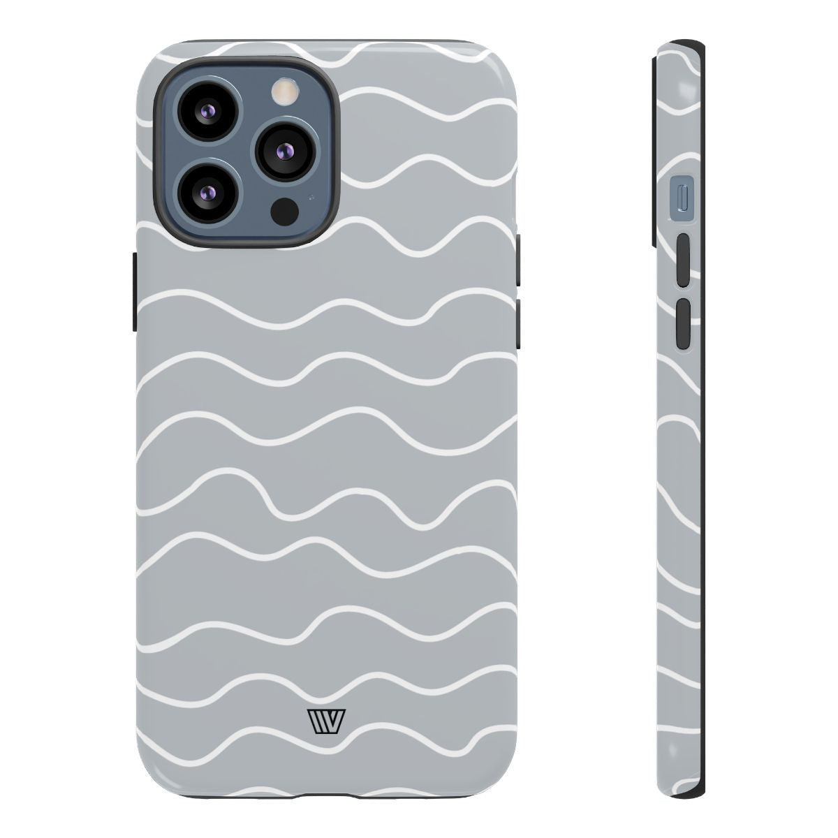 Gray Waves Tough Phone Case – iPhone 13 Pro Max, Glossy