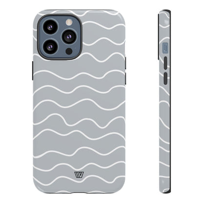 Gray Waves Tough Phone Case – iPhone 13 Pro Max, Glossy