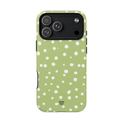 Pale Olive Dots MagSafe Tough iPhone Case – iPhone 18 Pro Max, Matte