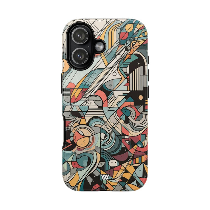 Abstract Doodle #2 Tough Phone Case – iPhone 17, Glossy