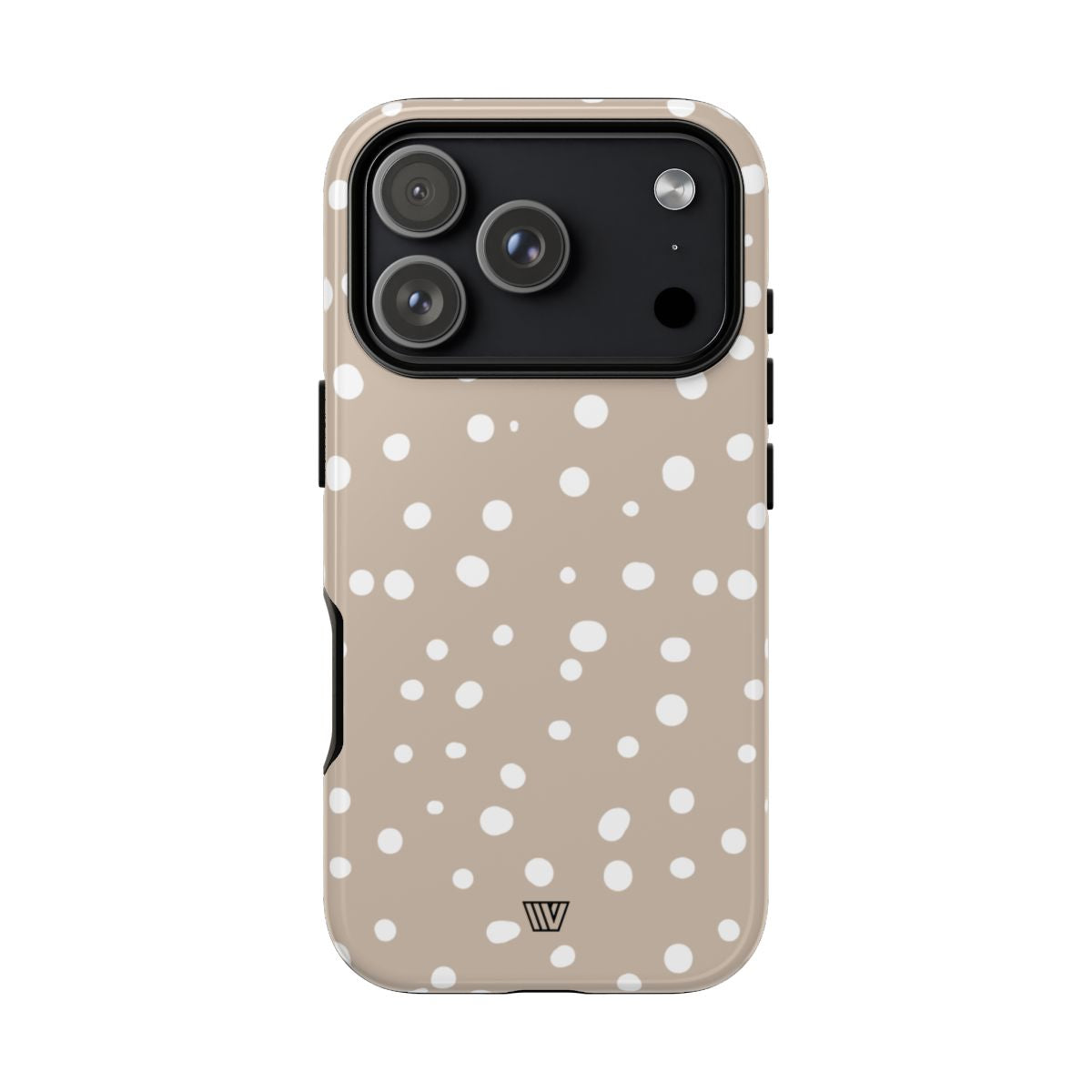Beige Dots Tough Phone Case – iPhone 18 Pro, Glossy