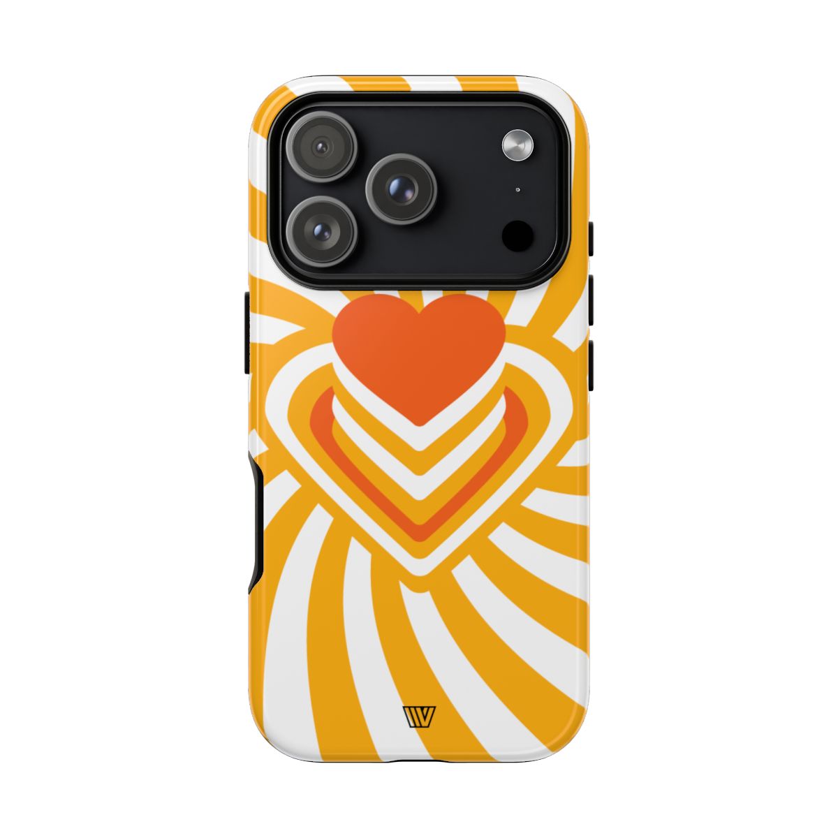 Heart Ray Stack Tough Phone Case – iPhone 18 Pro, Glossy