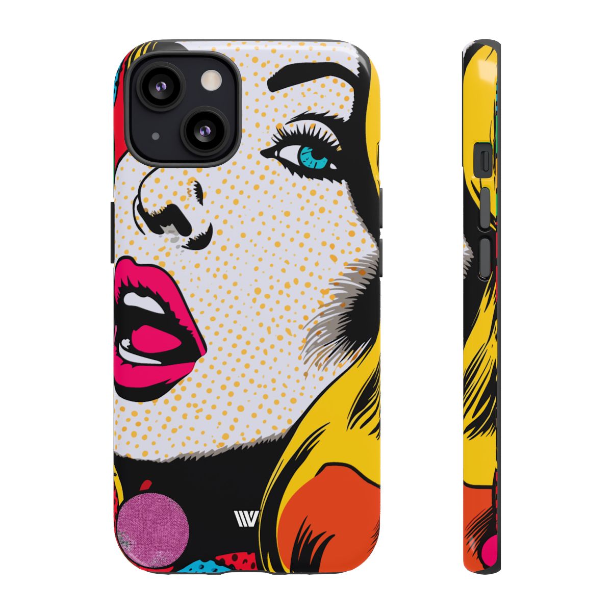 Pop Art Face Tough Phone Case – iPhone 13, Glossy