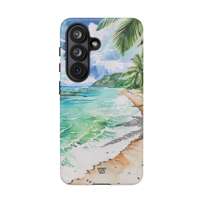 Watercolor Beach Tough Phone Case – Samsung Galaxy S26, Matte