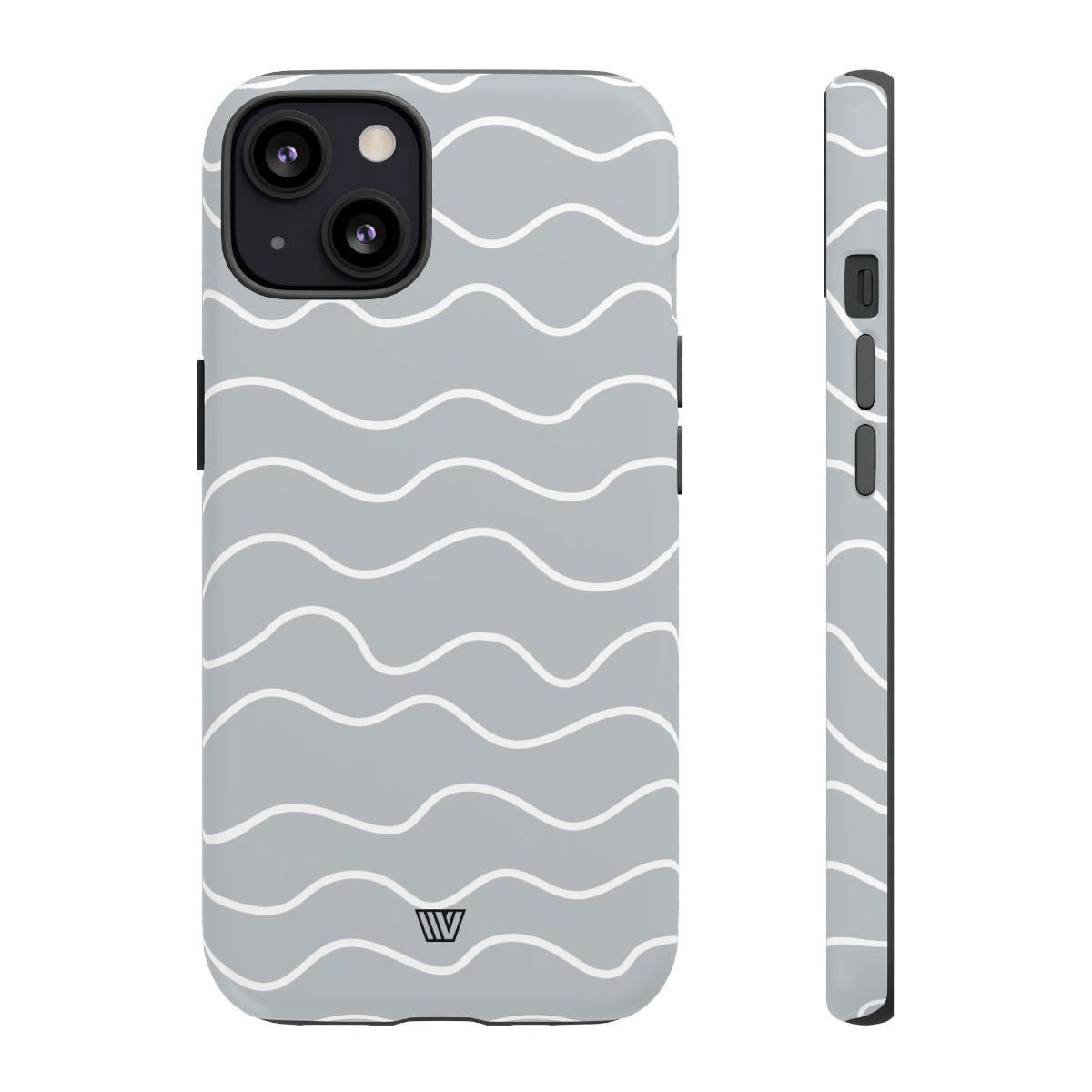 Gray Waves Tough Phone Case – iPhone 13, Matte
