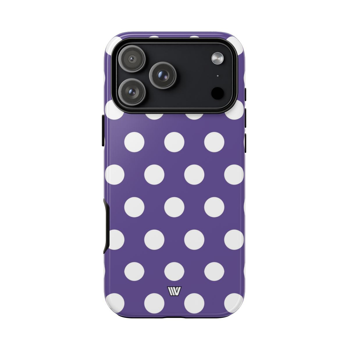 Purple Polka Dots Tough Phone Case – iPhone 17 Pro Max, Glossy