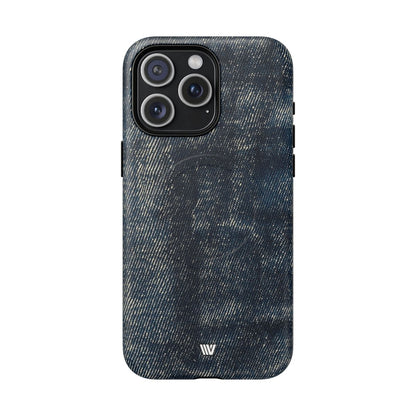 Faded Denim MagSafe Tough iPhone Case – iPhone 15 Pro Max, Matte